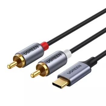 UGREEN USB Type-C į 2RCA garso kabelis 1,5 m pilkas (20193 CM451)