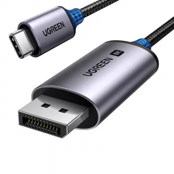 UGREEN USB Type-C į DisplayPort 1.4 laidas 2m 8K@60Hz HDR10 HBR3 DSC1.2 HDCP2.2