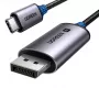 UGREEN USB Type-C į DisplayPort 1.4 laidas 2m 8K@60Hz HDR10 HBR3 DSC1.2 HDCP2.2