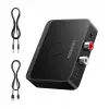 Ugreen 55545 Bluetooth 6.0 LDAC Hi-Res Audio imtuvas su 3,5 mm AUX ir 2x RCA išvestimi, juodas
