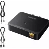 UGREEN Wireless Bluetooth 5.3 LDAC Hi-Res garso imtuvas su 3,5 mm AUX ir 2x RCA išėjimais, ESS ES9018K2M DAC, aptX HD, aptX Adaptive, aptX, AAC, SBC, dviejų įrenginių jungtimi, aliuminio lydinys, juodas
