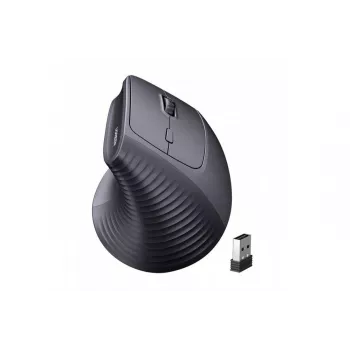 UGREEN Wireless Vertical Mouse Black 2,4GHz ergonomiška belaidė vertikali pelė su tyliu spustelėjimu, 2400 DPI