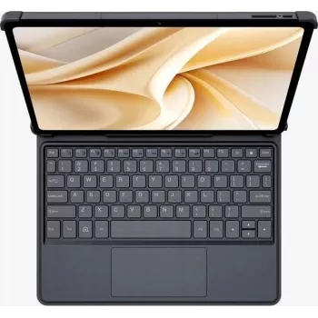 Ulefone Tab A11 Pro klaviatūros dėklas su jutikliniu kilimėliu, QWERTY, Pogo Pin, juodas
