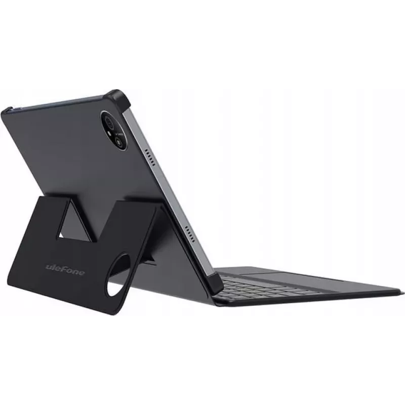 Ulefone Tab A11 Pro klaviatūros dėklas su jutikliniu kilimėliu, QWERTY, Pogo Pin, juodas