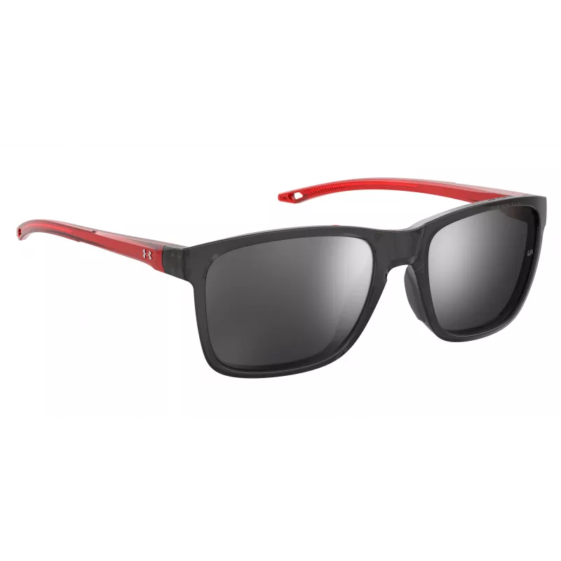 Under Armour vaikiški akiniai nuo saulės UA7002S268F6T – matinė juoda, pilki lęšiai, 56 mm