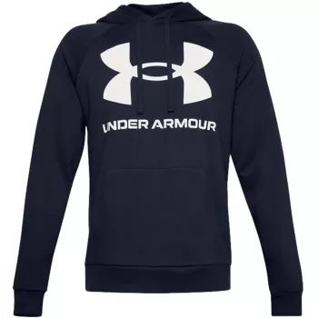Under Armour vyriškas Rival Fleece Big Logo HD gobtuvas, tamsiai mėlynas, 1357093 410