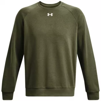 Under Armour vyriškas Rival Fleece megztinis su apykakle, chaki, 1379755