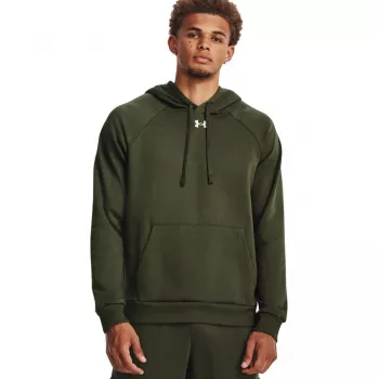 Under Armour vyriškas Rival Fleece gobtuvas, alyvuogių žalia, L dydis