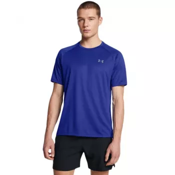 Under Armour Tech 2.0 vyriški marškinėliai trumpomis rankovėmis Academy Blue, S dydis | Kur.lt