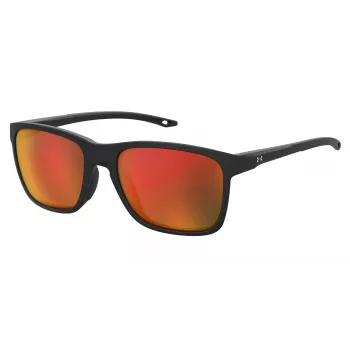 Under Armour UA-7002-S-3 Vaikiški Akiniai nuo Saulės – Matinė Juoda, Dūminiai Pilki Lęšiai, 56/18/135 mm