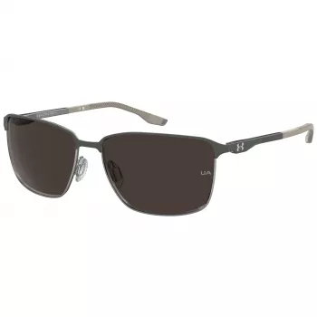 Under Armour UA Retain Edge vyriški sportiniai akiniai nuo saulės – matinė juoda / dūminė pilka – 61 mm lęšiai