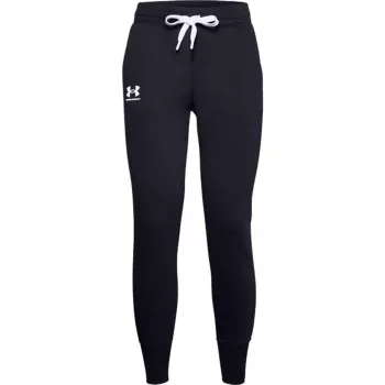 Under Armour moteriškas Rival Fleece megztinis su apykakle juodos spalvos 1356416 001