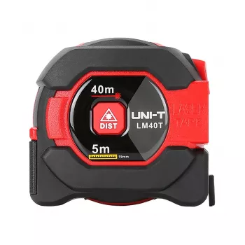UNI-T LM-40T lazerinis atstumo matuoklis 40m, ±2mm tikslumas, IP54, apšviestas ekranas