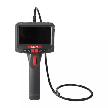 UNI-T UT663B-2m pramoninis endoskopas su 4.3 inch IPS ekranu, 5.5mm IP67 zondu, 1080P kamera, 2m pusiau standžiu kabeliu, 6 LED šviestuvais, 2600mAh baterija