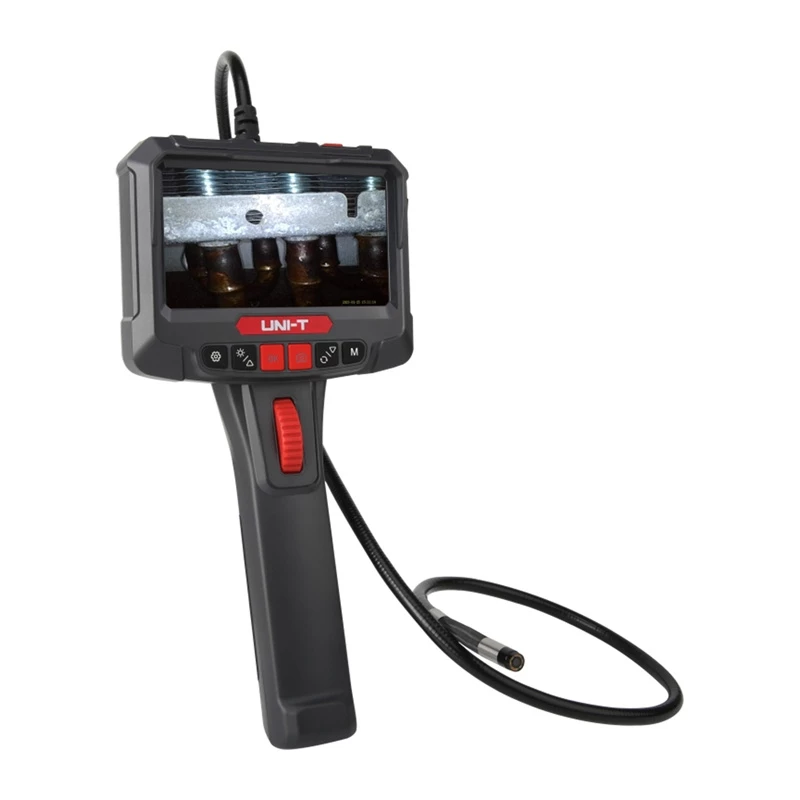 Uni-T UT663B-3m Borescope 4.3 inch IPS Inspekcinė kamera su 3 m pusiau standžiu zondu, 1080P, IP67, 6 LED, 2600mAh