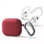 UNIQ Uniq Nexo Dėklas AirPods 3 su Ausų Kabliukais Silikoninis - Raudonas