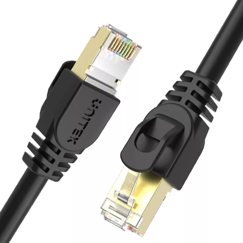 UNITEK Cat.7 SSTP Ethernet Patch Cable RJ45, 0,5 m, pilka, 10 Gbps, 600 MHz, auksu padengti kontaktai