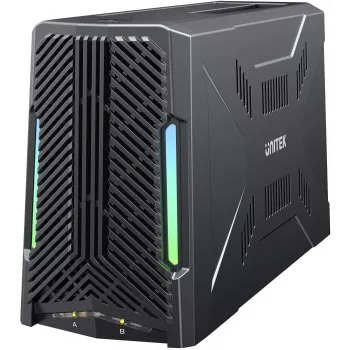 UNITEK Docking Station su 1x M.2 NVMe ir 1x SATA disku, USB-C 10 Gbps, neprisijungus veikiančia klonavimo funkcija, S1234B01-EU