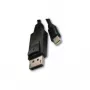 UNITEK Mini DisplayPort į DisplayPort kabelis 2m, vyriškas-vyriškas, 4K 60Hz, juodas MINIDISPLAY/DISPLAYP2M