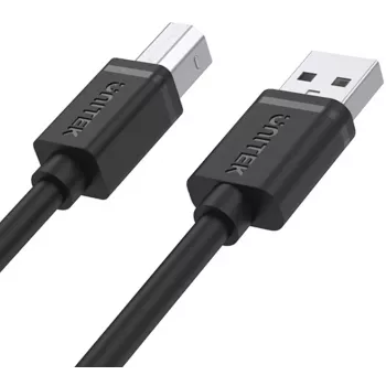 UNITEK USB 2.0 Type-A vyriškas į Type-B vyrišką laidas 2m juodas