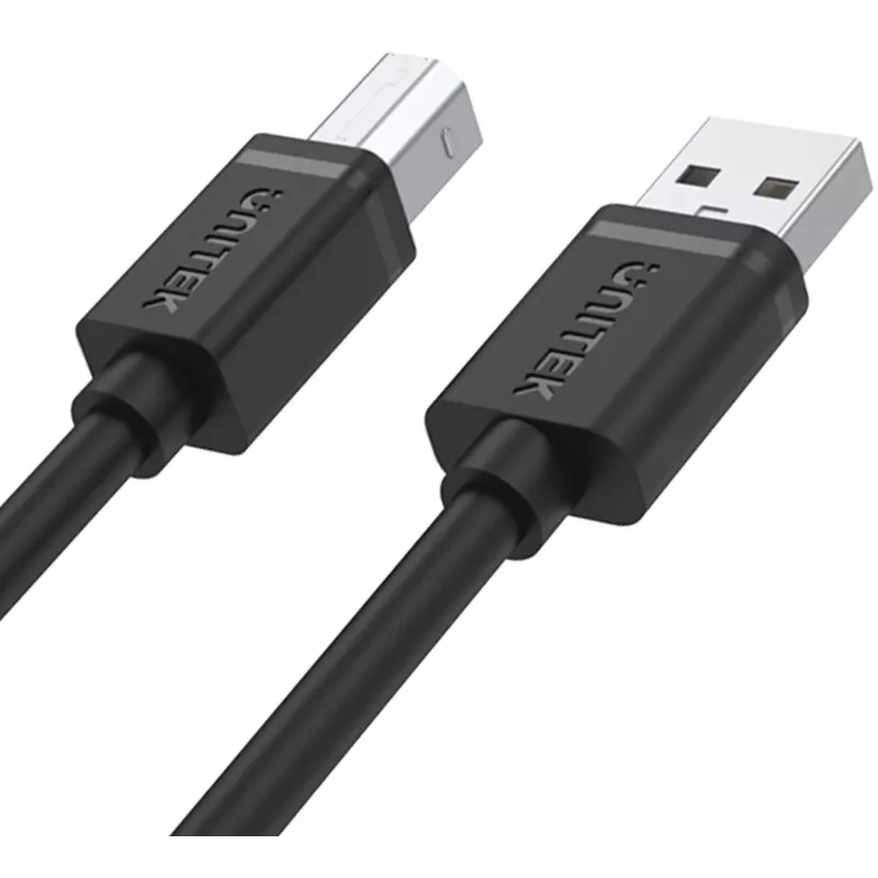 UNITEK USB 2.0 Type-A vyriškas į Type-B vyrišką laidas 2m juodas