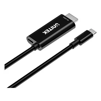 UNITEK USB-C į HDMI 4K@60Hz laidas su USB-C PD 100W