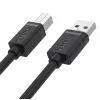 UNITEK Y-C430GBK USB 2.0 A tipo vyriškas į B tipo vyrišką laidas, 1 m, juodas