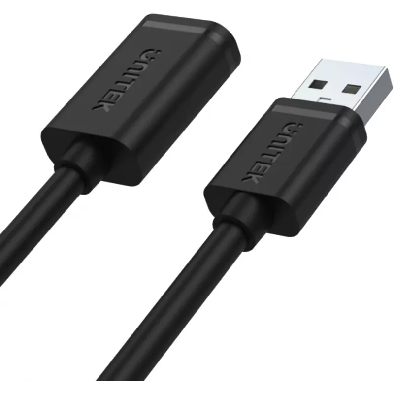 UNITEK Y-C449GBK USB 2.0 ilginimo laidas, Type-A kištukas į lizdą, 1,5 m, juodas