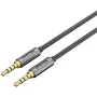 UNITEK Y-C926ABK 3,5 mm stereo garso laidas, 1 m, auksu dengti kontaktai