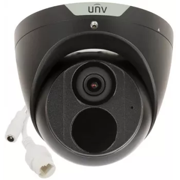 UNIVIEW IPC3614SS-ADF28KM-I0-BLACK 4MP IR kupolinė IP kamera, 2,8 mm, juoda