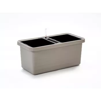 Urbalive Berberis Duo savaiminio laistymo vazonas 78 x 39 cm, šviesiai pilkas