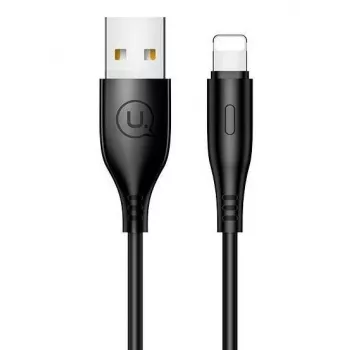 USAMS Apple Lightning 2A Charge 1m laidas juodas