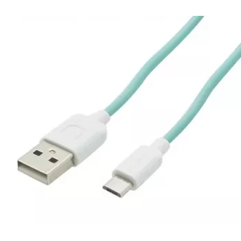 USAMS US-SJ098 USB A į Micro USB įkrovimo laidas 1 m, ciano spalvos