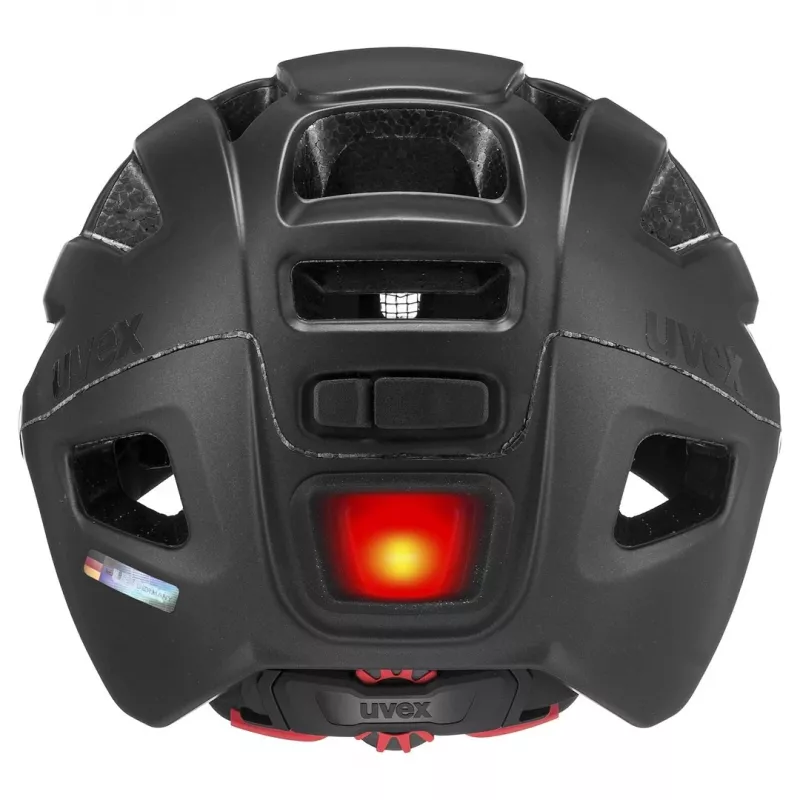 UVEX Finale Visor dviračių šalmas 56-61 cm, juodas matinis
