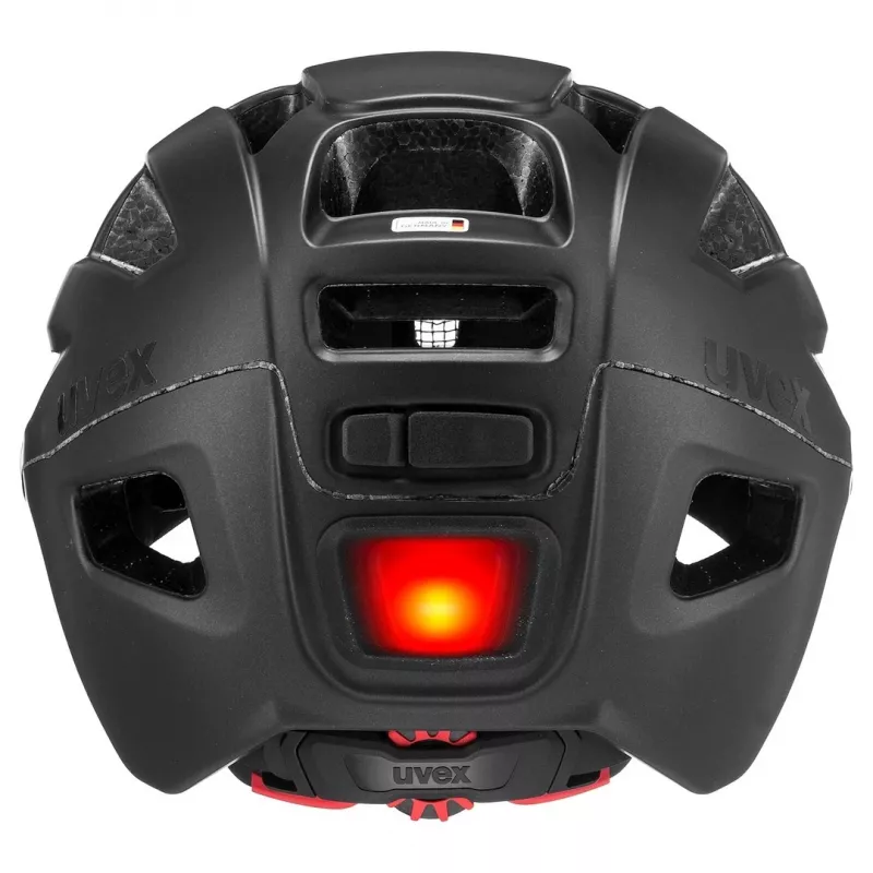 UVEX Finale Visor dviračių šalmas 56-61 cm, juodas matinis