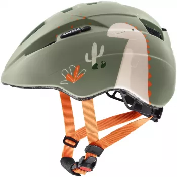 Vaikiškas dviračio šalmas UVEX Kid 2 CC, 46–52 cm, šalavijų žalia
