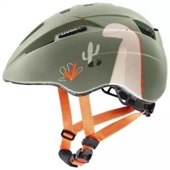 Vaikiškas dviračio šalmas UVEX Kid 2 CC, 46–52 cm, šalavijų žalia