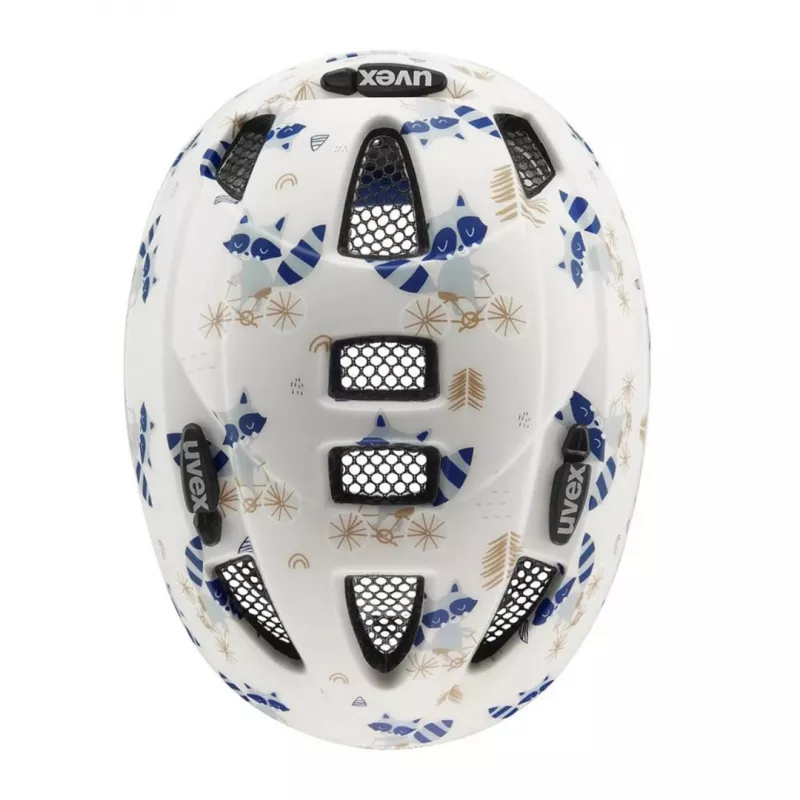 UVEX Kid 2 CC vaikiškas dviračių šalmas 46-52 cm, Raccoon Matt