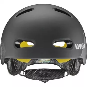 UVEX Kid 4 Style MIPS vaikiškas dviračio šalmas, Dirt Black Matt