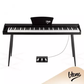 V-TONE BL-130 BK Skaitmeninis pianinas su 88 klavišų graduoto svorio klaviatūra, 16 balsų, 128 balsų polifonija, 3 pedalais ir 2x25W garsiakalbiais - juodas
