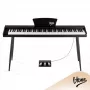 V-TONE BL-130 BK Skaitmeninis pianinas su 88 klavišų graduoto svorio klaviatūra, 16 balsų, 128 balsų polifonija, 3 pedalais ir 2x25W garsiakalbiais - juodas