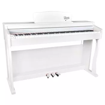 V-TONE BL-8808 WH USB MIDI Digital Learning Piano - 88 klavišų, pusiau svertiniai, balti