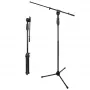 V-TONE DELUXE M1 Solo mikrofoninis stovas su strėle ir trikojo pagrindu, reguliuojamas aukštis 900–1600 mm, juodas