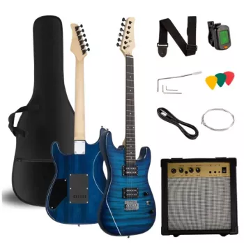 V-TONE EGW 39 BL elektrinė gitara 4/4 Stratocaster mėlyna