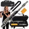 V-TONE PICCOLO 1 Pikolo fleita C tonacijoje, ABS derva, nikeliuotas sidabras galvutė, nikeliuoti klavišai, Boehm sistema, Split E, C pėdelė, studentinis modelis su kietu dėklu ir aksesuarais