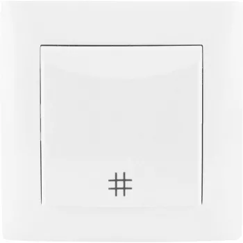 VCX WESA LC 01A kryžminė jungtis, balta, 10x10 mm kabelių kanalui