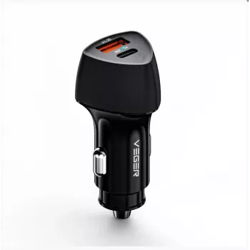 Veger CC50 Rigorous PD38W (1A1C) Automobilinis įkroviklis Juodas