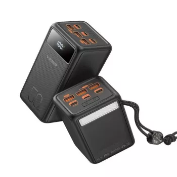 Veger Power Bank Tank Lite (W5001) PD QC3.0 5A 22,5W 50000 mAh juodas