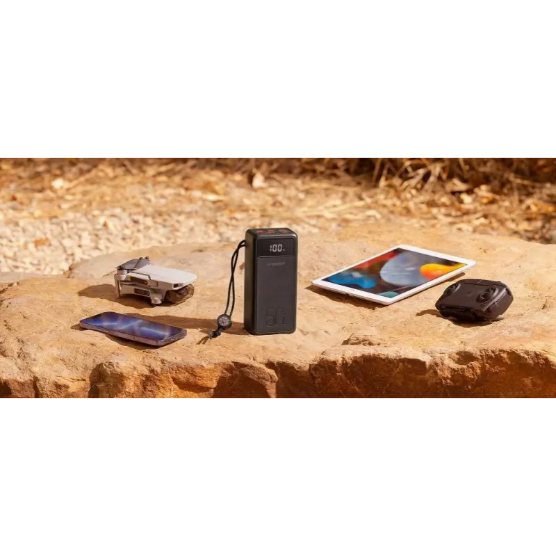 Veger Power Bank Tank Lite (W5001) PD QC3.0 5A 22,5W 50000 mAh juodas