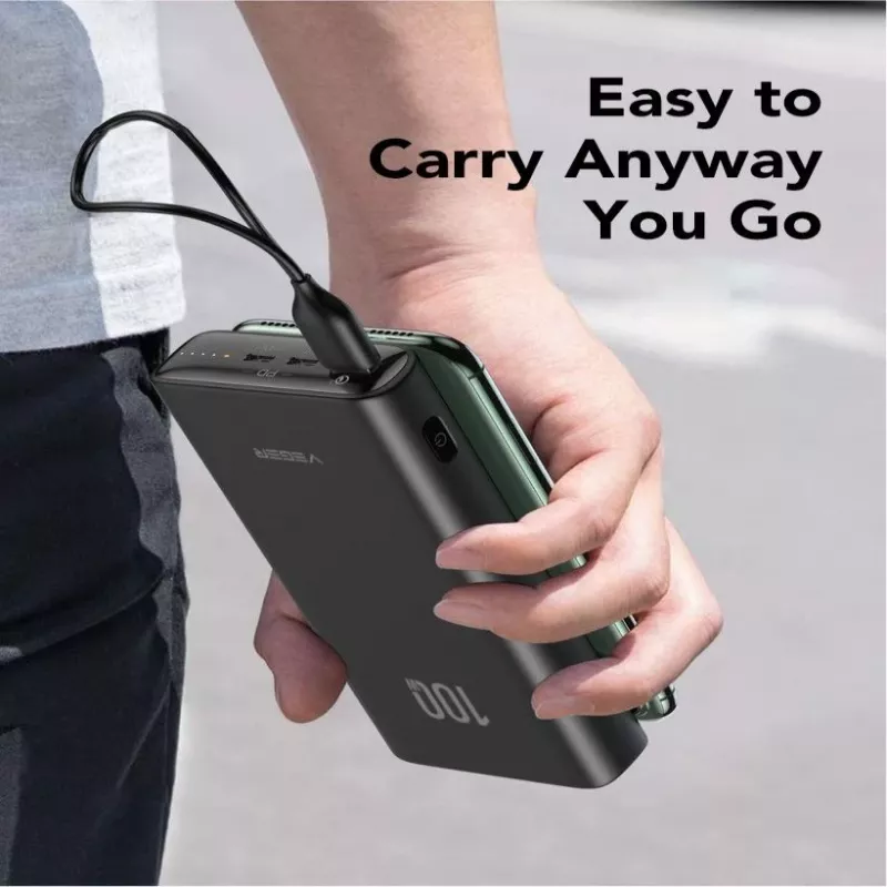 “Veger Powerbank T100 (W2032C-100) PD QC3.0 5A 100W 20000 mAh Black”